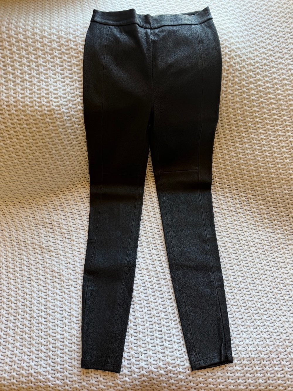 HM Black 100% Leather Pants